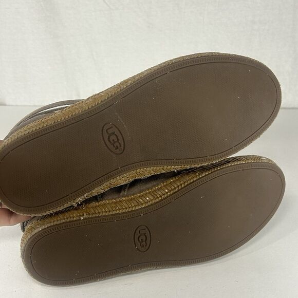 UGG REID SLATE ANKLE BOOT SUEDE Leather Women’s Size 8 Gray Side Zip - Picture 5 of 7